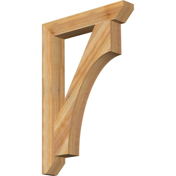 Ekena Millwork Westlake Slat Rough Sawn Bracket, Western Red Cedar, 4"W x 26"D x 38"H BKT04X26X38WTL06RWR - main